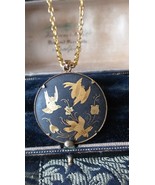 Antique Vintage 1930-s Beautiful Bird Pendant on Modern Gold Plated Chain - $1,223.09 MXN