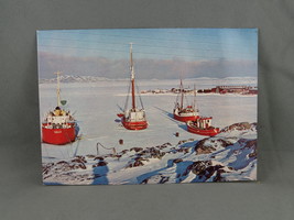 Vintage Postcard - Ice Bound Coasters Egedsminde Greenland -Greenland Pu... - £11.97 GBP