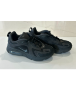 Nike Air Max 200 AT5627-001 All Black Uniform Running Shoes Size 6.5Y Wo... - $34.59