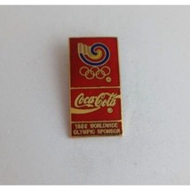 Vintage Coca-Cola 1988 Worldwide Olympic Sponsor Olympic Lapel Hat Pin - £9.58 GBP