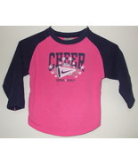 Toddler Girls Nike Pink Navy Blue Long Sleeve Top Size 3T - £4.76 GBP