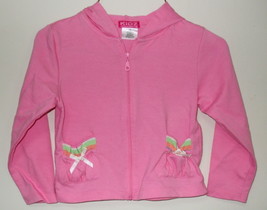 Toddler Girls Kidz Concepts Pink Long Sleeve Hooded Top Size 4T - £3.09 GBP