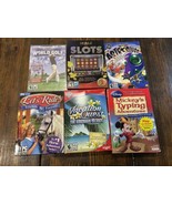 Lot Of 6 Vintage PC Games: World Golf, Slots, Astro Slugs &amp; More All NEW... - $27.15 CAD