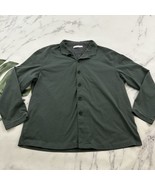 Cathay Pacific by Pye First Class Pajama Top Size L Dark Green Organic Pjs - $29.69