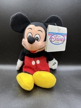 Disney Store Mini Bean Bag Plush Toy Mickey Mouse 8 Inch NWT - £9.28 GBP