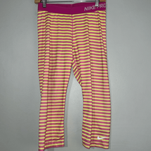 Nike Pro Dri Fit women’s sz large striped sport leggingsp - $9.80