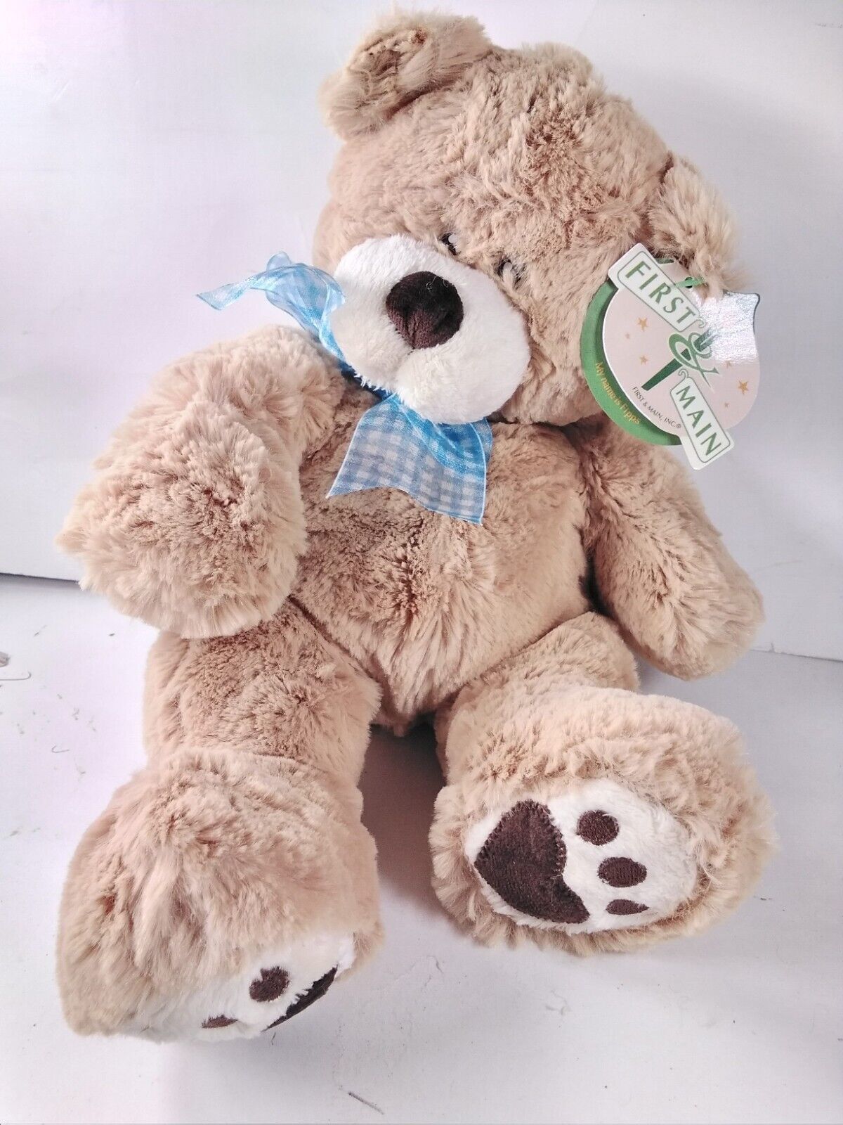 Fipps First & Main Light Brown 9" Plush Stuffed Animal Bear 2004 - $9.75