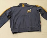 Milwaukee Brewers MLB Men&#39;s Full-Zip Microfiber Jacket - £21.60 GBP
