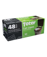 Toter Outdoor Trash Can Liner, 48 Gallon, Black, Green - $555.08 MXN