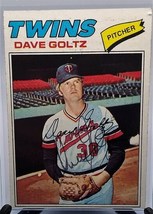 1977 Topps Dave Goltz Hand Signed Autographed Baseball Card - £14.07 GBP
