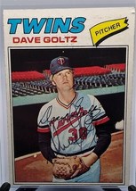 1977 Topps Dave Goltz Hand Signed Autographed Baseball Card - $18.00