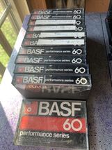 11 BASF Cassettes 60 Audio Tape Used Blank Performance Series - $30.20