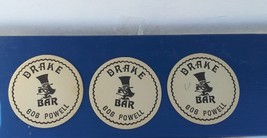 The Drake Bar Vancouver - Drink Coasters - Set of 3 -- Very unique - £26.00 GBP