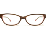 Oliver Peoples Eyeglasses Frames Devereaux OTPI Brown Horn Pink 50-16-135 - $93.52