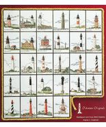 28 State Lighthouses of the Atlantic East Coast Needlepoint Cross Stitch... - $13.99