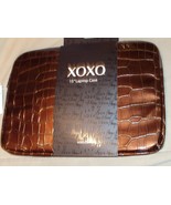 50$ XOXO JOCELYN CROCO 15&quot; Brand New Laptop Case with tags- Dark Brown - £6.22 GBP