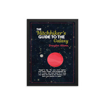 The Hitchhiker’s Guide to the Galaxy by Douglas Adams Book Poster - £11.87 GBP+