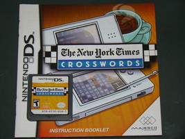 Nintendo Ds   The New York Times Crosswords (Game And Instructions) - £9.45 GBP