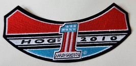 Harley Davidson Owners Group HOG 2010 Membership American Flag Rocker Pa... - £7.65 GBP