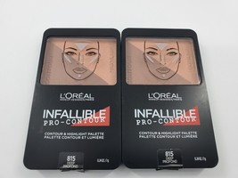 2X  Loreal Infallible Pro-Contour Contour &amp; Highlight Palette 815 Deep New - £7.20 GBP