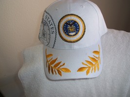 U S Air Force emblem on a new White ball cap - $23.00