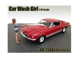 Car Wash Girl Jessica Figurine for 1/18 Scale Models by American Diorama - $20.62