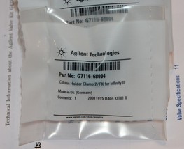 New Agilent Column Holder Clamp 2/PK G7116-68004 - $18.75