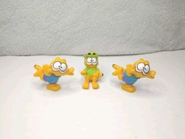 3 Vintage 80s Garfield McDonalds Happy Meal Toys 3” Cake Toppers - $5.95