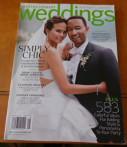 Martha Stewart Weddings Magazine John Legend, Chrissy Tiegen Sp 2014 Iss... - £14.35 GBP