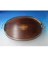 Beaded by Goodnow and Jenks Sterling Silver and Multi-Wood Tray 20 1/2&quot; ... - $4,224.23 CAD