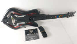 Guitar Hero 5 Video Game + Warriors of Rock Wireless Guitar + Wii Controller! - £118.90 GBP