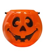 Vintage Grand Venture 1997 10&quot; Pumpkin Pail Blow Mold Basket Fall Hallow... - €16,10 EUR