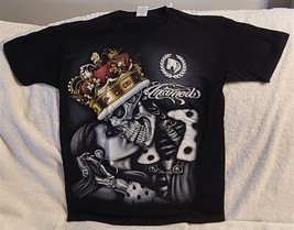 Skeleton King Kissing Lady Crown Untamed Skull Horse T-SHIRT - £8.91 GBP+