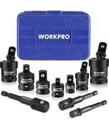 Workpro 10 Pieces Impact Socket Adapter Set With Case, Includes, 1/4&quot; 3/... - $41.95