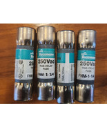 (4 pcs) Bussman Fuse FNM-1-1/4, 1.25A 600VAC (NOS)&quot; - £18.77 GBP