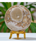White COBRA JASPER Crystal Sphere Healing Metaphysical Stone Decor Gift ... - $45.74
