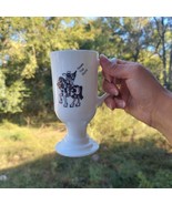 Vintage Texas Top Guns Milk Glass Coffee Mug FREE US SHIPPING Cowboy and... - £18.64 GBP