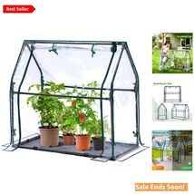 Mini Greenhouse for Indoor Outdoor Use Portable Clear 36x18x33 Compact D... - $61.33