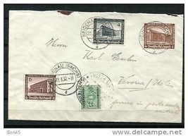 Germany 1937 Cover to Heidenau - Italy Verona  Underpaid Tax Mixed Frankage - £23.35 GBP
