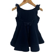 Polarn O Pyret Blue Velvet Special Occasion Dress 9-12 Month  - £18.94 GBP