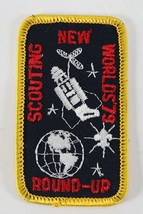 Vintage 1979 Scouting New Worlds Round Up Yellow Boy Scouts BSA Camp Patch - $11.69