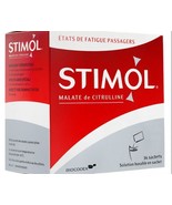 Stimol-Citrulline Malate Drinkable Solution 1g/10ml x 36 Sachets for Tiredness  - $39.99