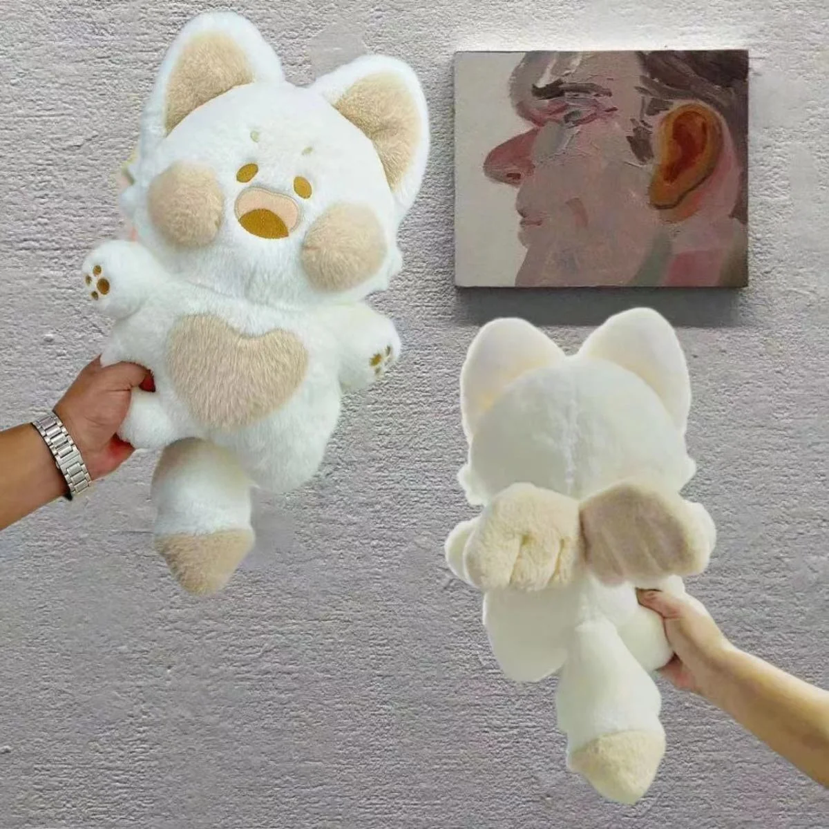 Play 40cm Dudu Cat Doll Plush Toy Kawaii Fox Stuffed Plushie Soft Kitten Cotton  - £34.76 GBP
