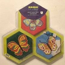 Target Mondo Llama Butterfly Paint-Your-Own Hexagon Canvas Kit New - £11.85 GBP