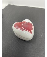 Vintage Takahashi San Francisco Trinket Dish Heart Shape w/lid Japan Hearts - $31.42 CAD