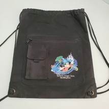 Walt Disney World Where Magic Lives Backpack String Mickey Mouse Vtg 15.5"x12.5" - $28.92