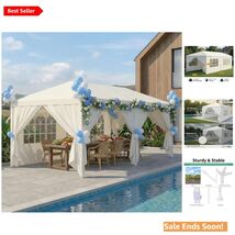 Durable 10x20 Canopy Tent with 6 Removable Sidewalls for Ultimate Versat... - $217.75
