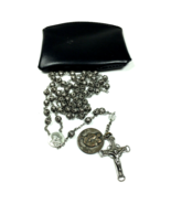 Vintage Catholic Rosary Sterling Silver Filigree Beads and Cross 5 decad... - £156.53 GBP