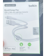 Belkin BoostCharge USB-A to USB-C Soft Touch Silicone Cable, Blue, 5 feet - $9.89