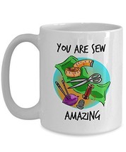 Sewing Coffee Cup - You Are Sew Amazing - Fun Anniversary, Birthday or H... - £17.39 GBP